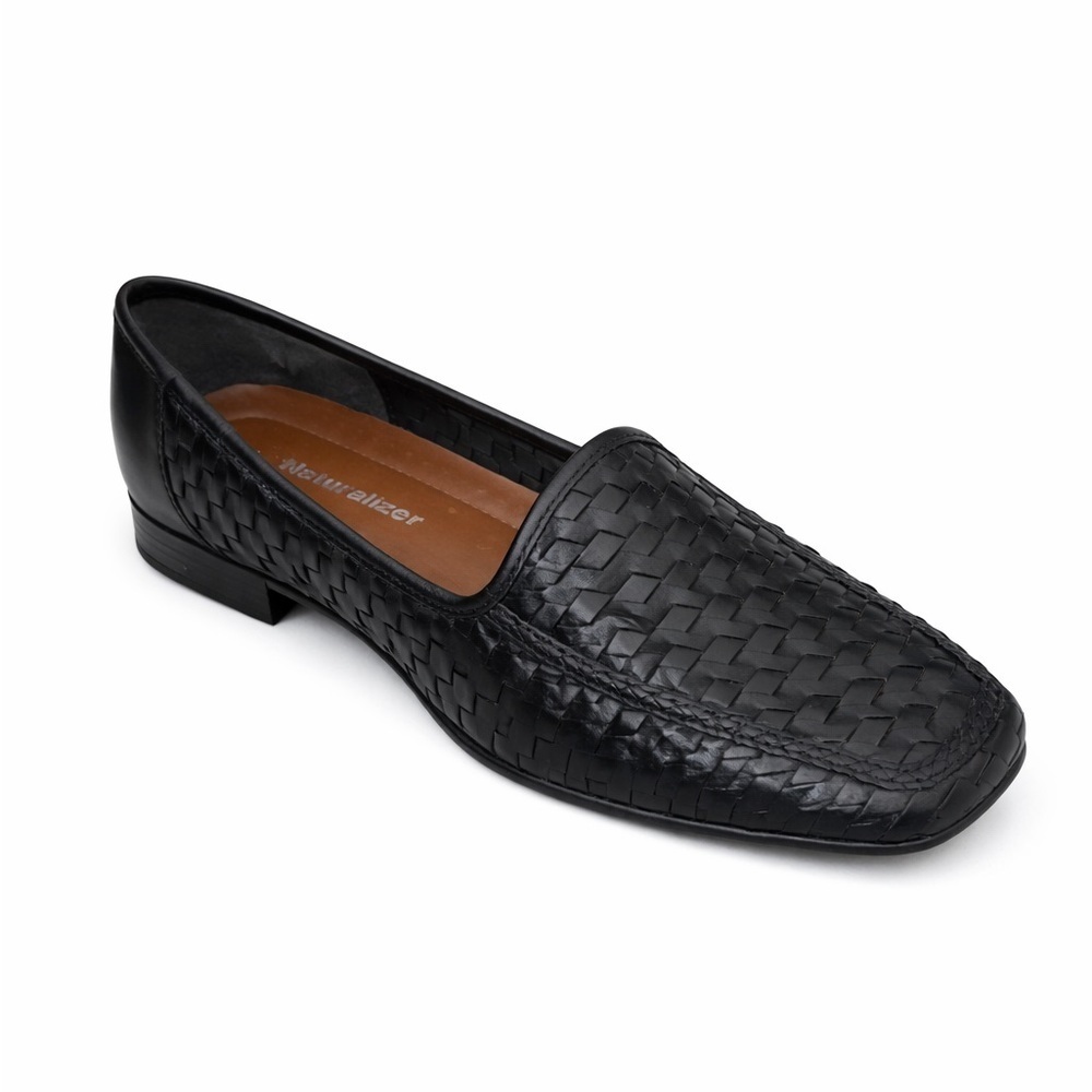 SOUL Naturalizer Bebe Woven Loafers Black Comfort Flats 8N NEW No Tags - Picture 3 of 7